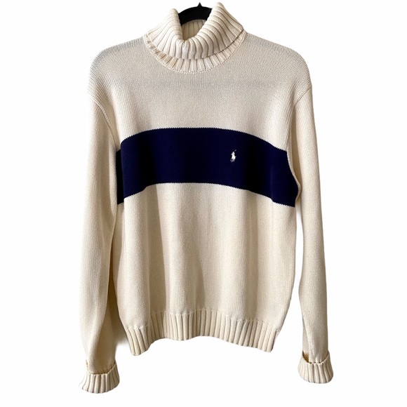 ralph lauren striped turtleneck